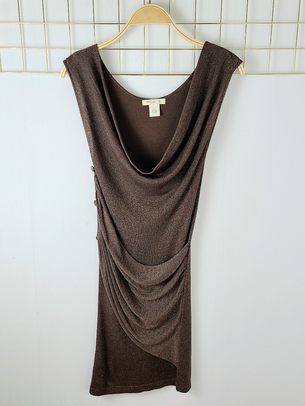 Arden B. Cowl Neck Shimmery Y2K Vintage Dress